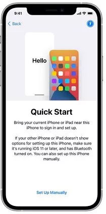 iPhone quick start