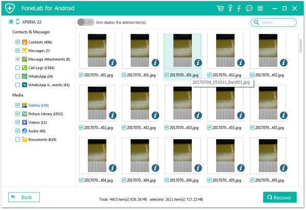 recover data from android internal memory