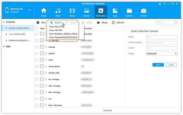 how to export contacts from outlook 2010 and import to 2013