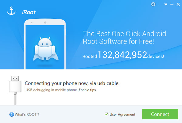 connect android to iroot