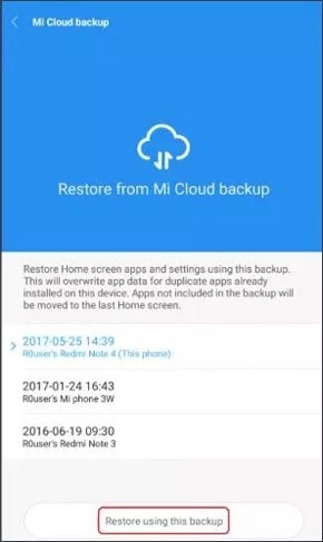 restore photo video from backup